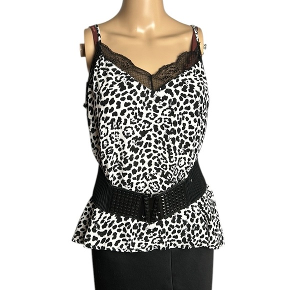BLASHE NWT cami,lace,animal print,satin feel,romantic,mob wife,whimsigoth,fairy - Picture 11 of 16